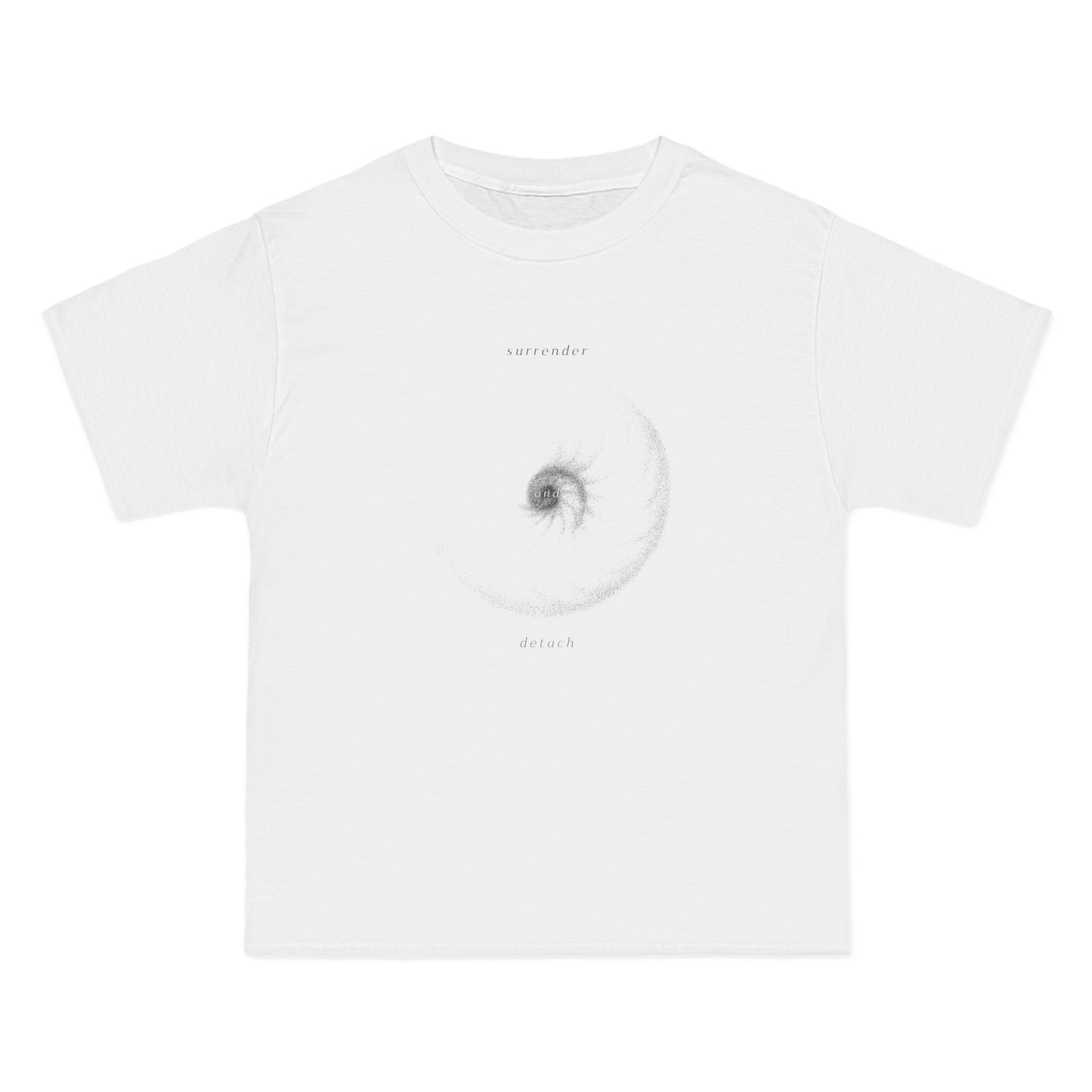 Surrender and Detach Spiral Nautilus Oversized Tee