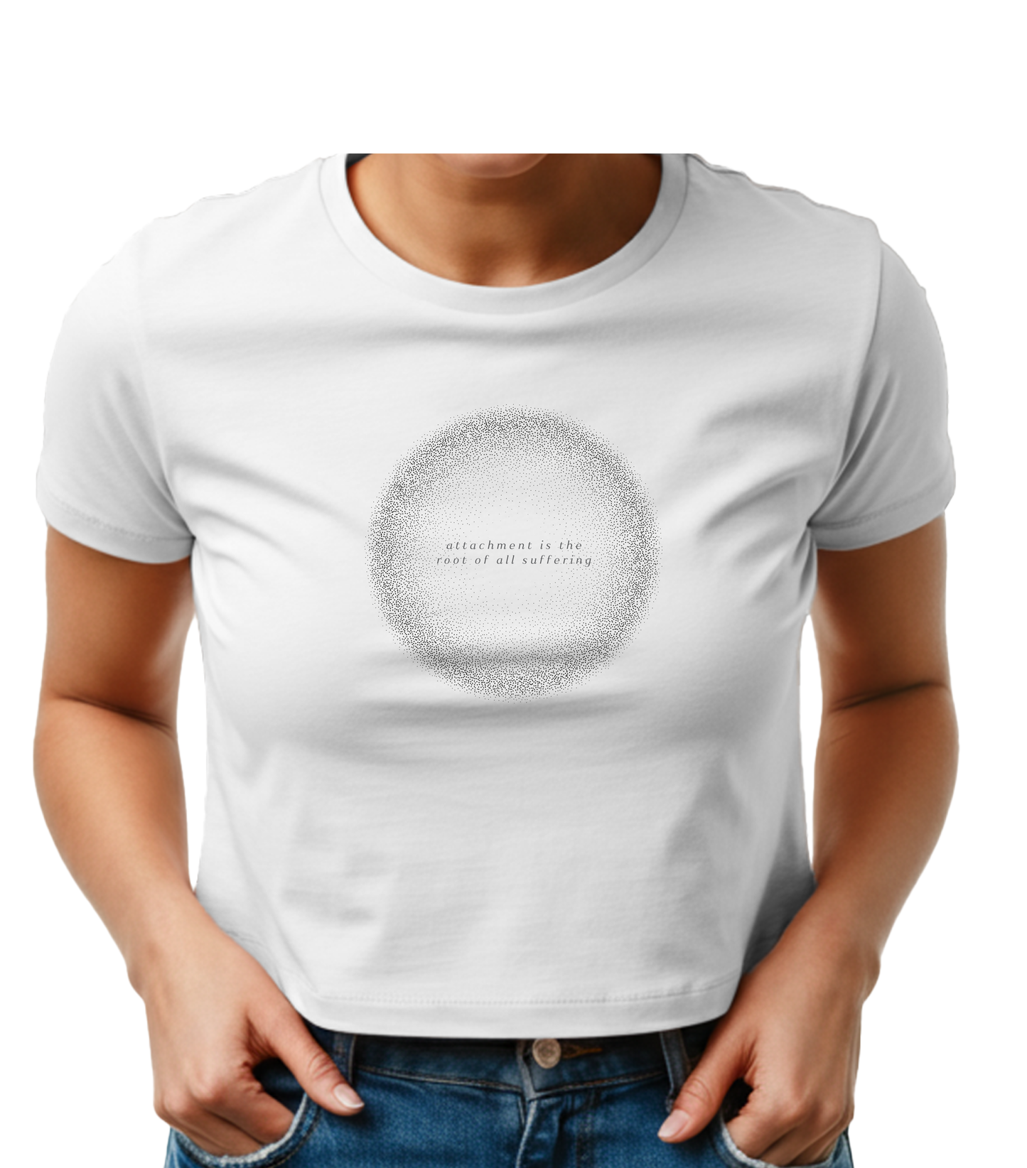 Attachment is the root of all suffering - Whimsical Ethereal Baby Tee