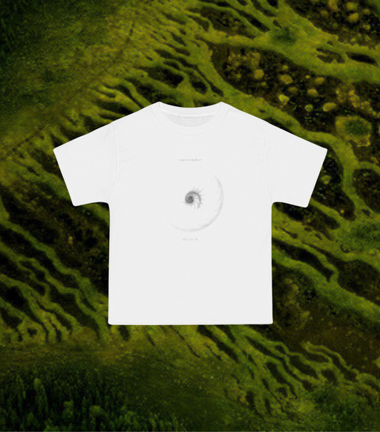 Surrender and Detach Spiral Nautilus Oversized Tee