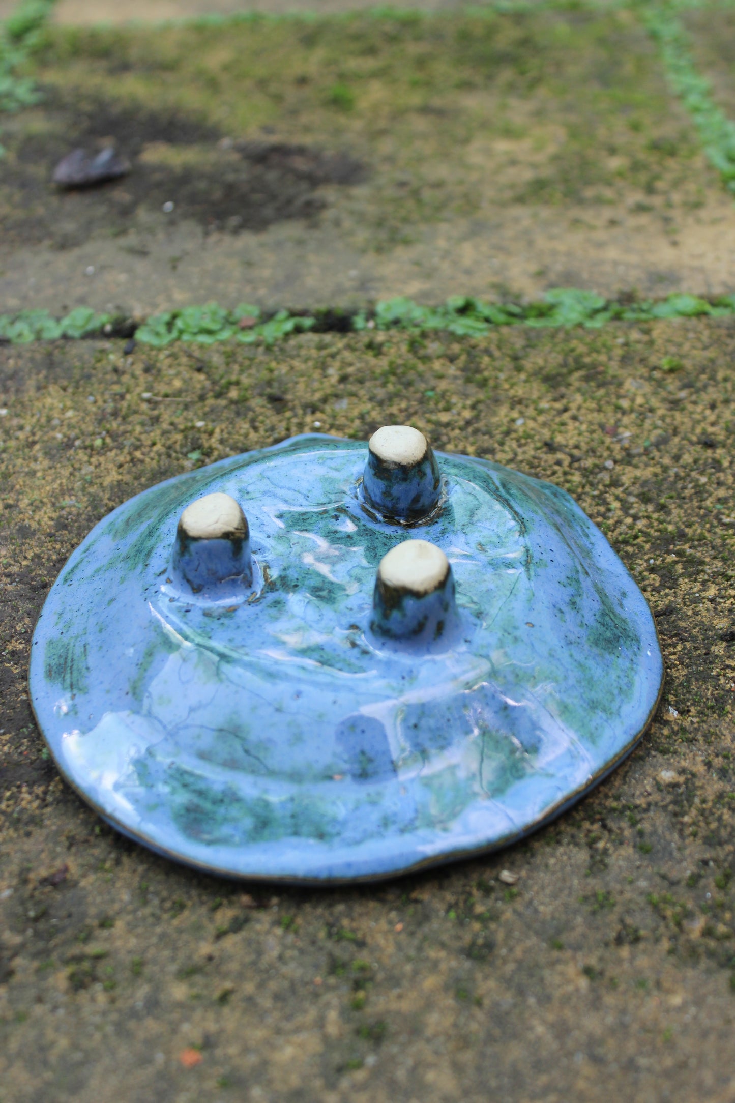 Azzurro Handmade Round Ashtray