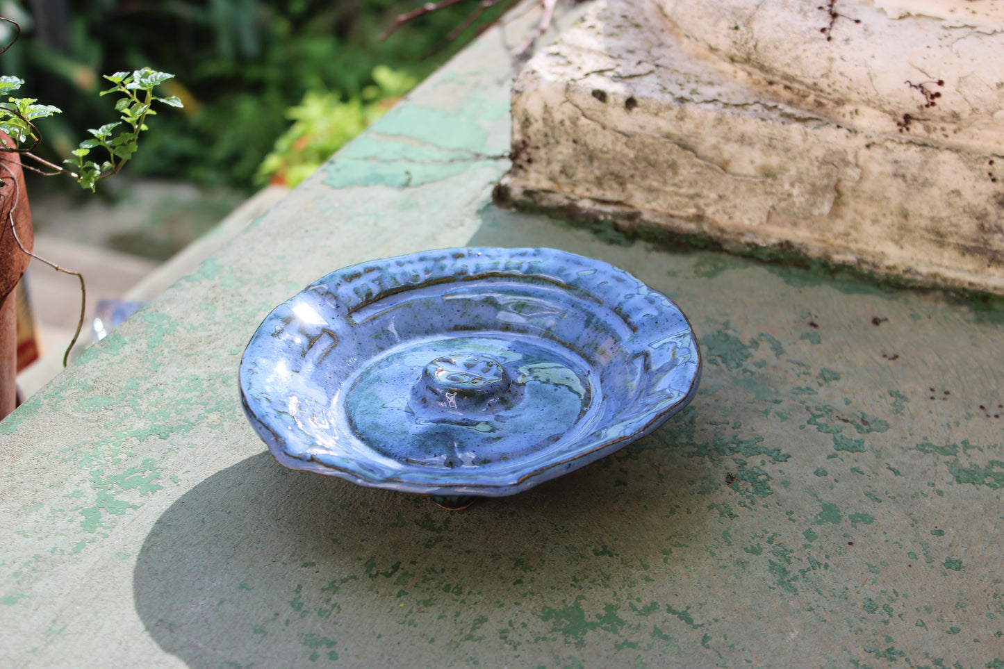 Azzurro Handmade Round Ashtray